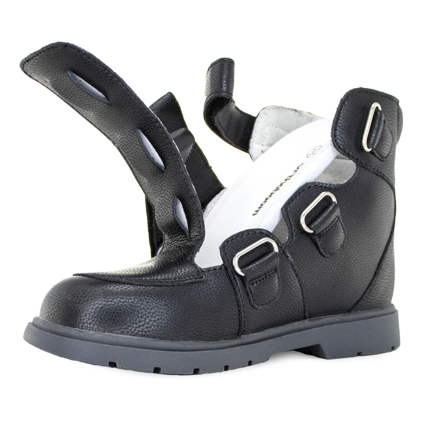 Сандалии с широким раскрытием и высоким берцем Orthoboom 81597-32, цвет насыщенный черный фото 7