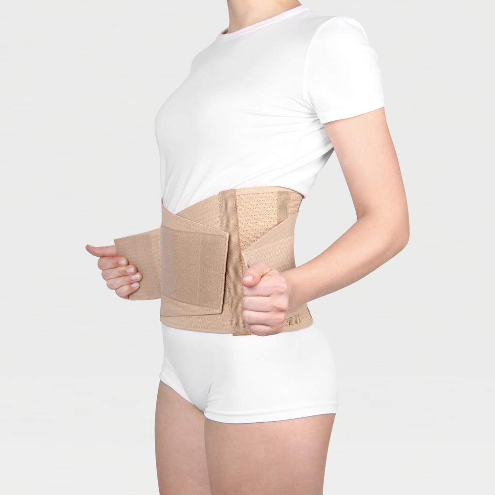 Корсет ортопедический Ecoten ПРР-121, поясничный, полужесткий, пластиковые пластины, высота 21 см фото 4