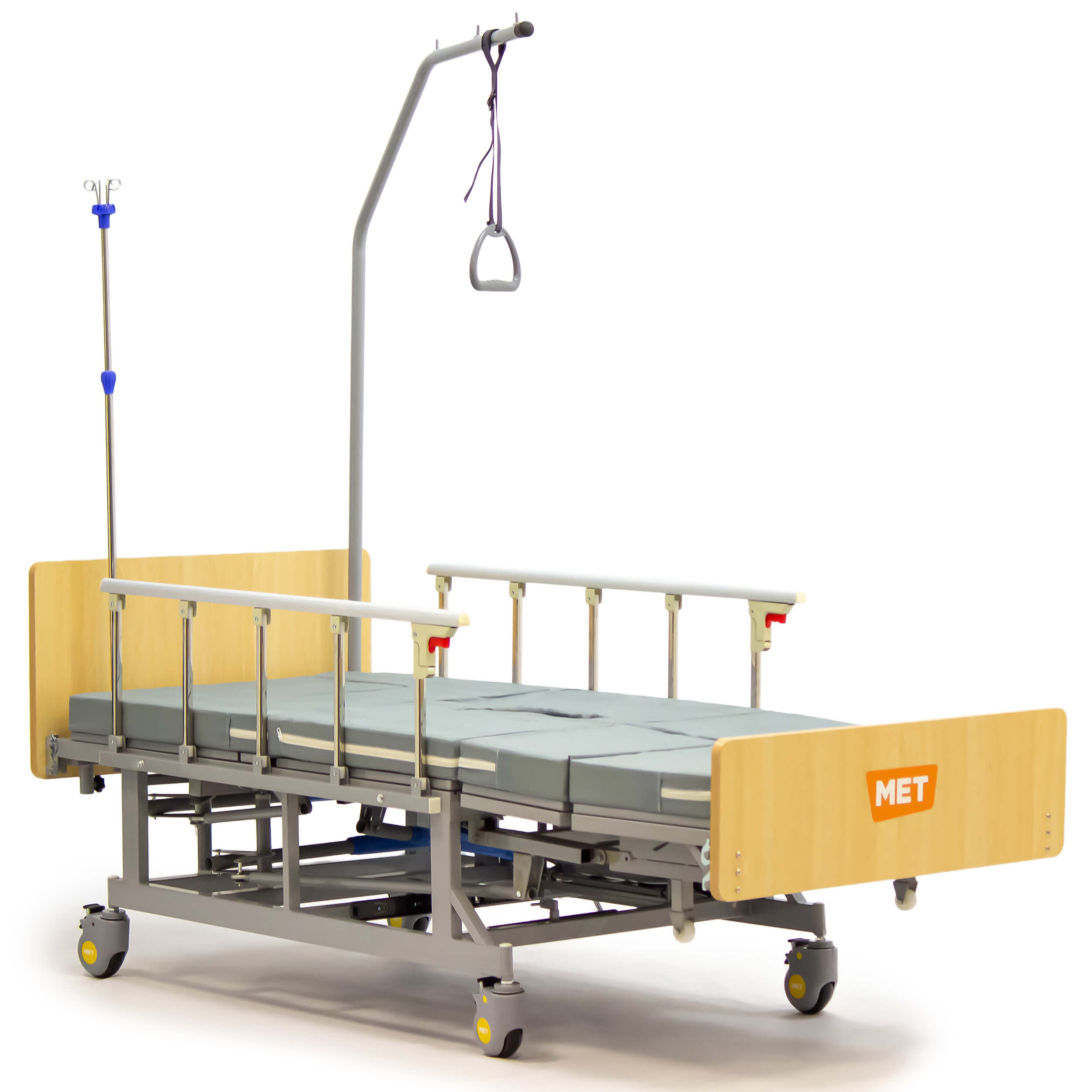 Кровать медицинская механическая MET REMEKS c увеличенным туалетным устройством. фото 2