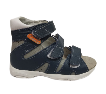 Сандалии ортопедические детские с открытым носом Орфея Б2-166-219-037-1 кожаные с жестким задником фото 1