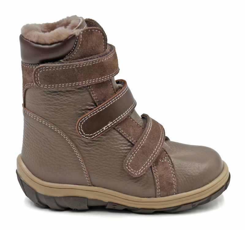 Ботинки ортопедические детские зимние Ортомода 21189-ХМ-212 светло-коричневые на меху фото 3