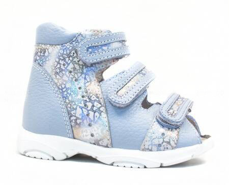 Сандалии ортопедические детские с открытым носом Орфея Б2-112-227-284-1 кожаные с 3D стелькой фото 1