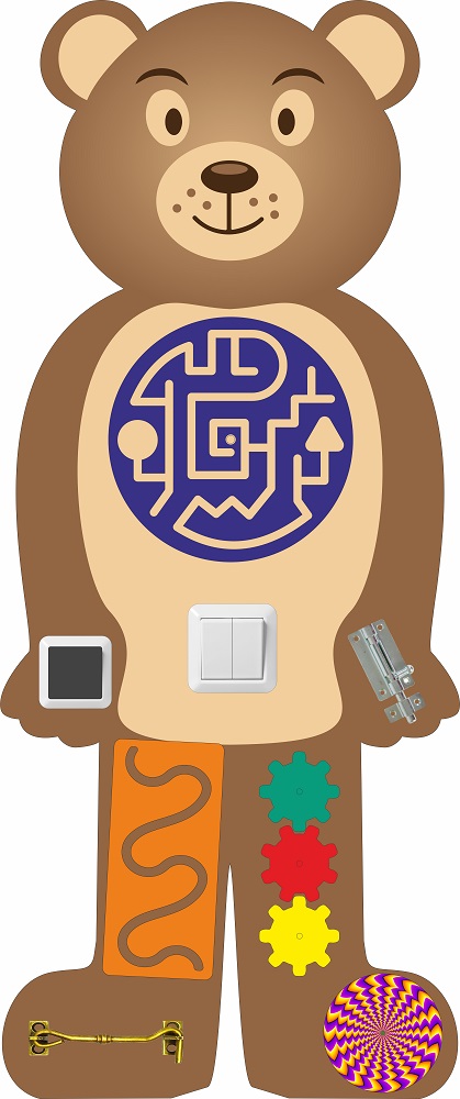 Бизибор Медведь, серия Животные ростовые, 31х74см фото 1