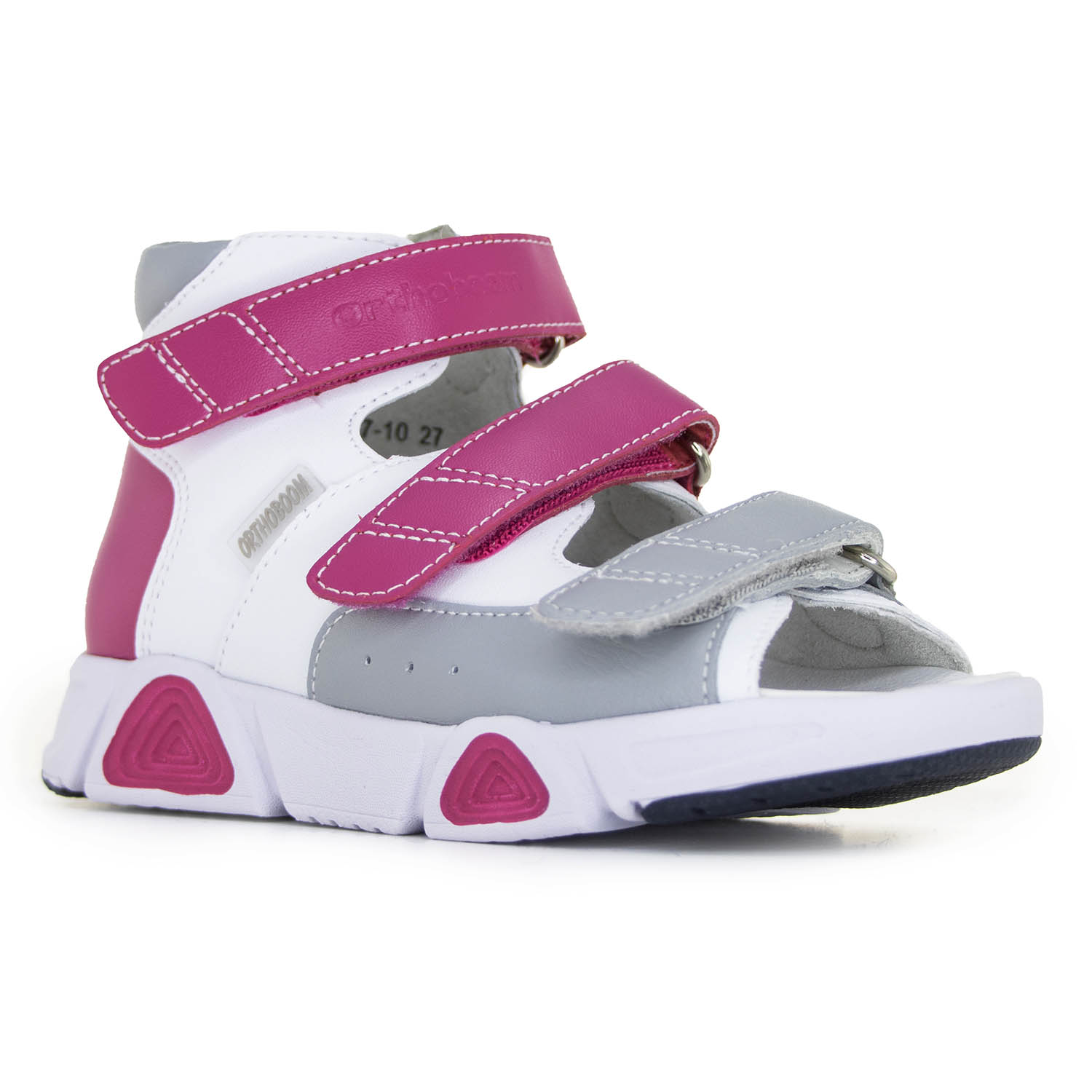 Сандали ортопедические Orthboom 27057-10, цвет бело-лиловый фото 1