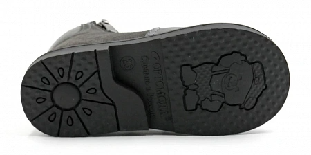 Ботинки ортопедические детские утепленные Ортомода 2152-СВ-104 серые с каблуком Томаса фото 5