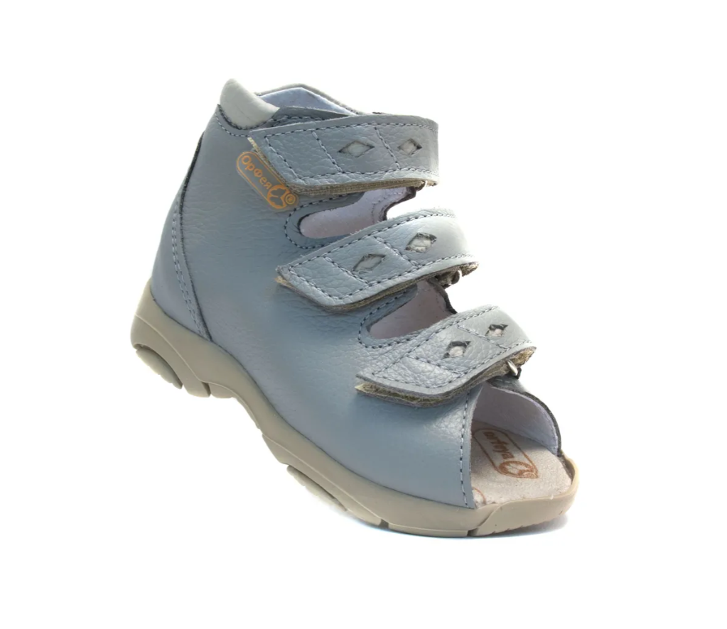 Сандалии с открытым носом Б3-142-037-051-1 цвет серый/бежевый фото 5