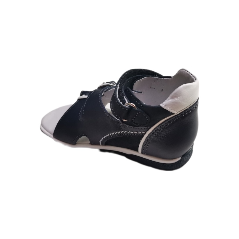 Босоножки  детские открытый нос, цв.синий/белый 043/1-КП-2,12,99 фото 4