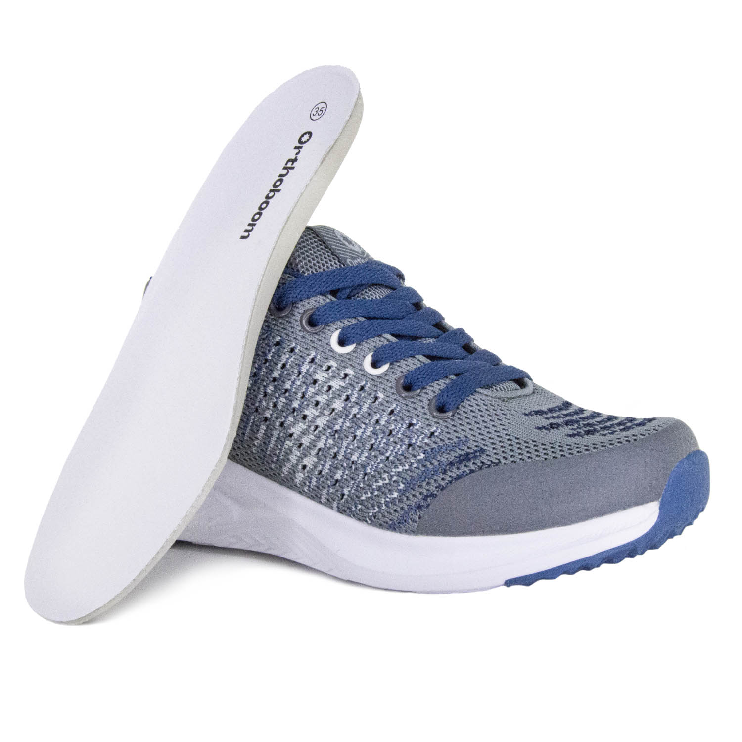 Ортопедические кроссовки детские Orthoboom 35037-01, цвет глубокий серый фото 5